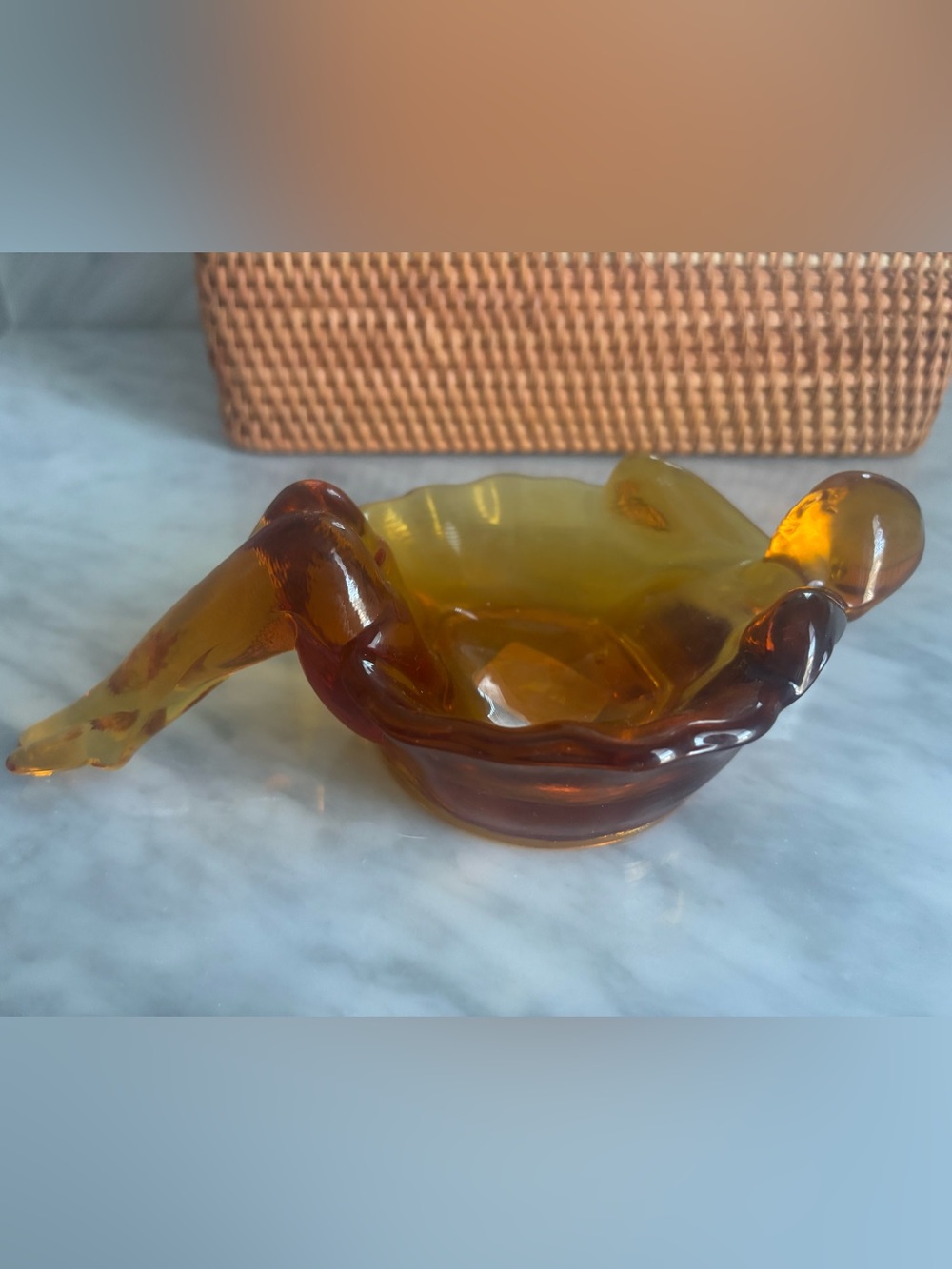 Mosser Glass BATHING BEAUTY Soap or Trinket Dish